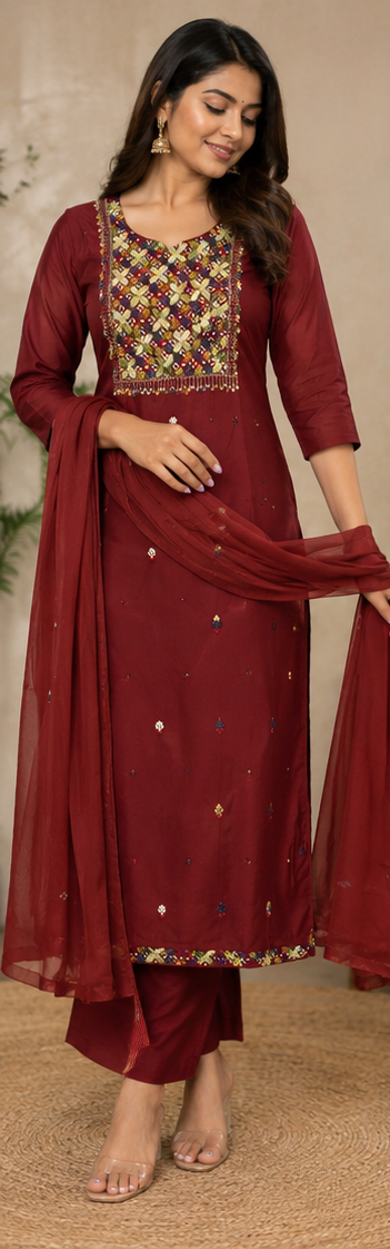 KURTI PANT 3PC SET
