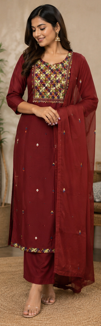 KURTI PANT 3PC SET - View 4