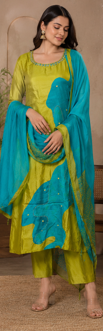 KURTI PANT 3PC SET