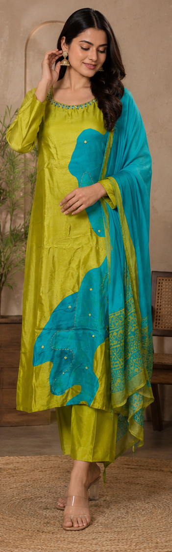 KURTI PANT 3PC SET - View 3