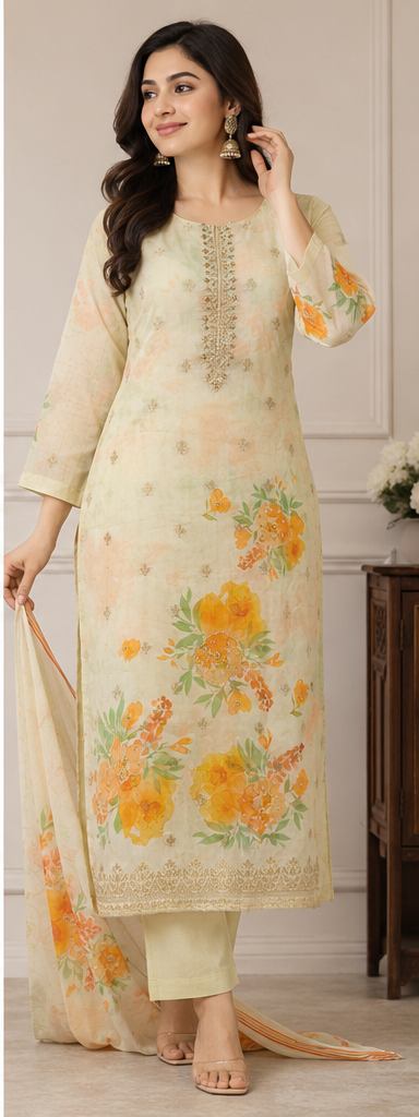 KURTI PANT SET 3PC - View 4