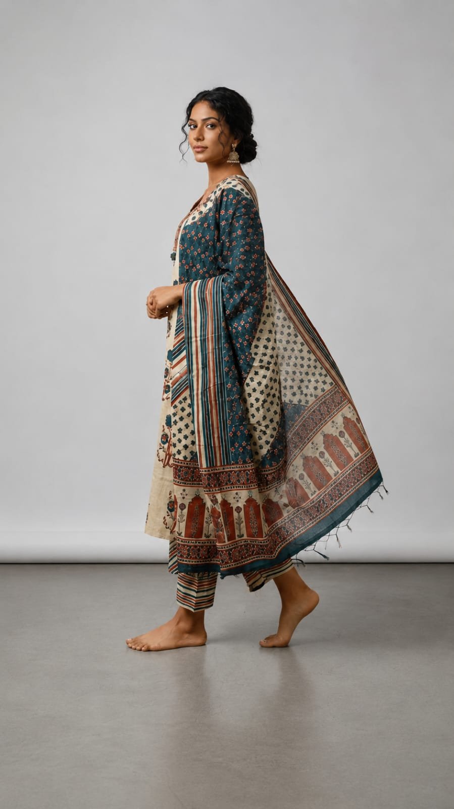KURTI PANT 3PC SET - View 2