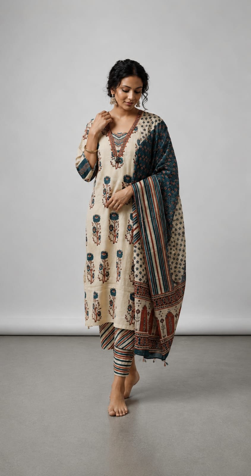 KURTI PANT 3PC SET - View 3