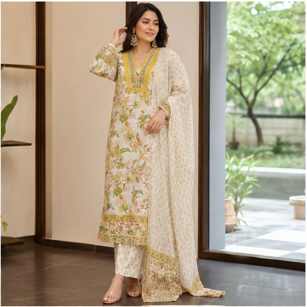 KURTI PANT 3PC SET