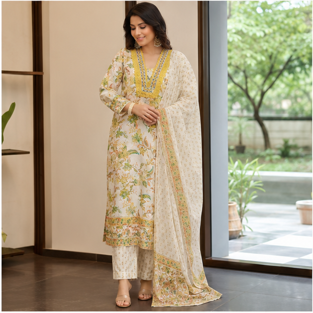 KURTI PANT 3PC SET - View 2