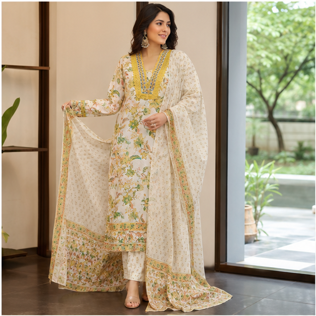 KURTI PANT 3PC SET - View 4
