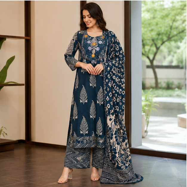 KURTI PANT 3PC SET