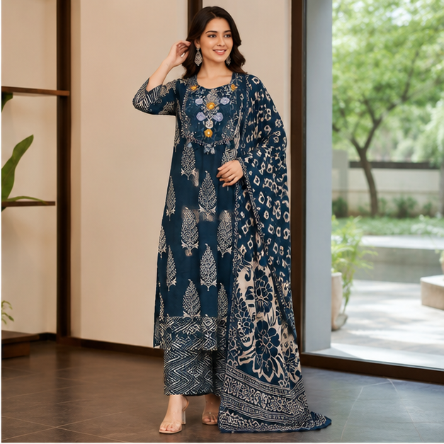 KURTI PANT 3PC SET - View 4