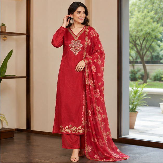 KURTI PANT 3PC SET - View 4