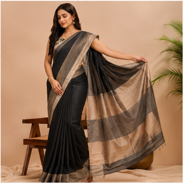 MANGALGIRI SICO SAREE BIG BORDER - View 3