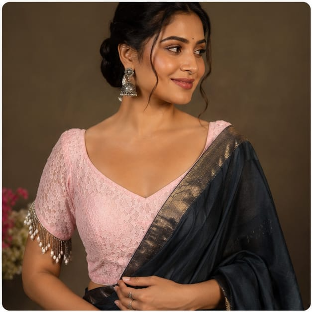 NET LACE BLOUSE - View 3