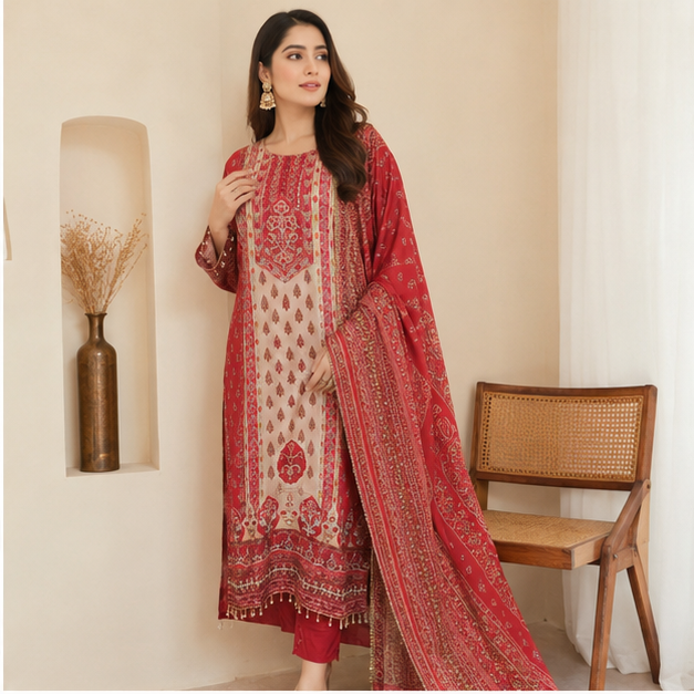 KURTI PANT 3PC SET - View 4