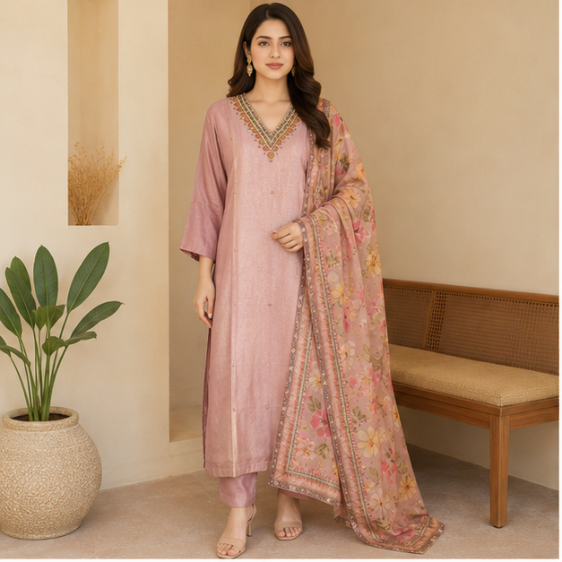 KURTI PANT 3PC SET - View 3
