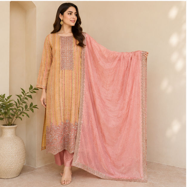 KURTI PANT 3PC SET