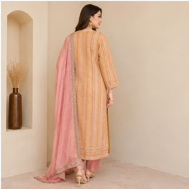 KURTI PANT 3PC SET - View 2