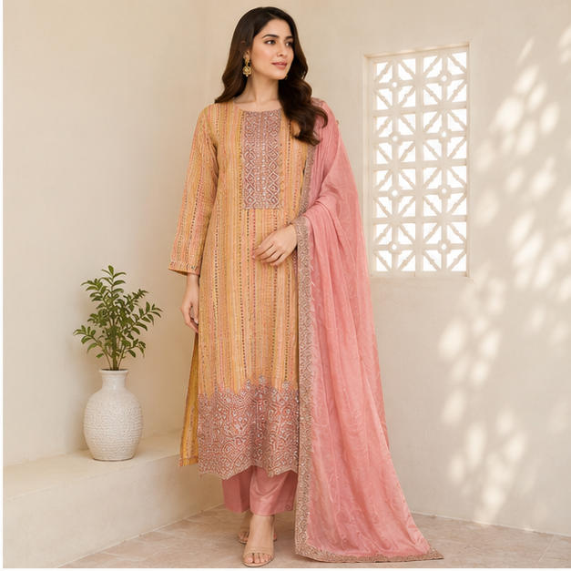 KURTI PANT 3PC SET - View 4