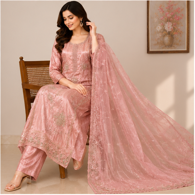 KURTI PANT 3PC SET - View 3