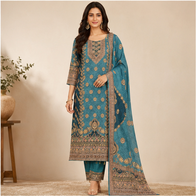 KURTI PANT 3PC SET - View 4