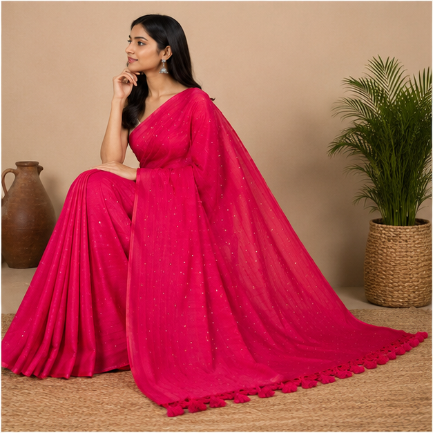 COTTON JONAKI SAREE
