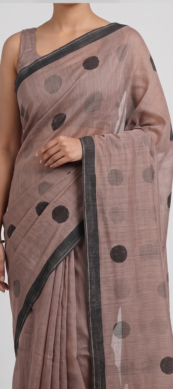 MOL PRINT COTTON SAREE - View 2
