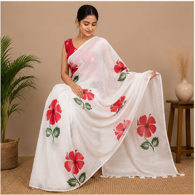 FABRIC PAINT ON MALAI COTTON