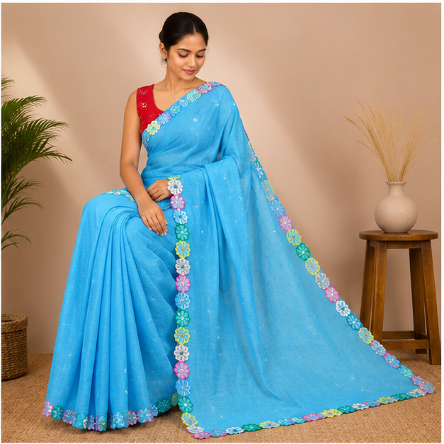 FLOWER CUTTING LACE - View 4