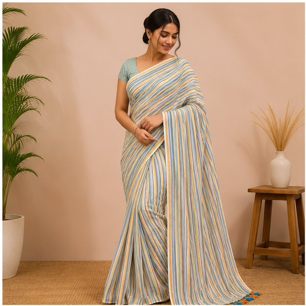 MAL COTTON SAREE - View 3