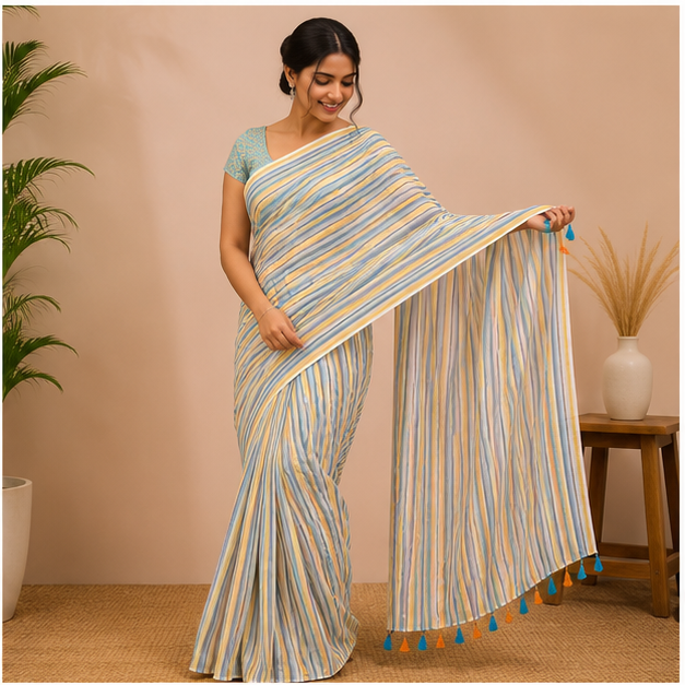 MAL COTTON SAREE - View 4