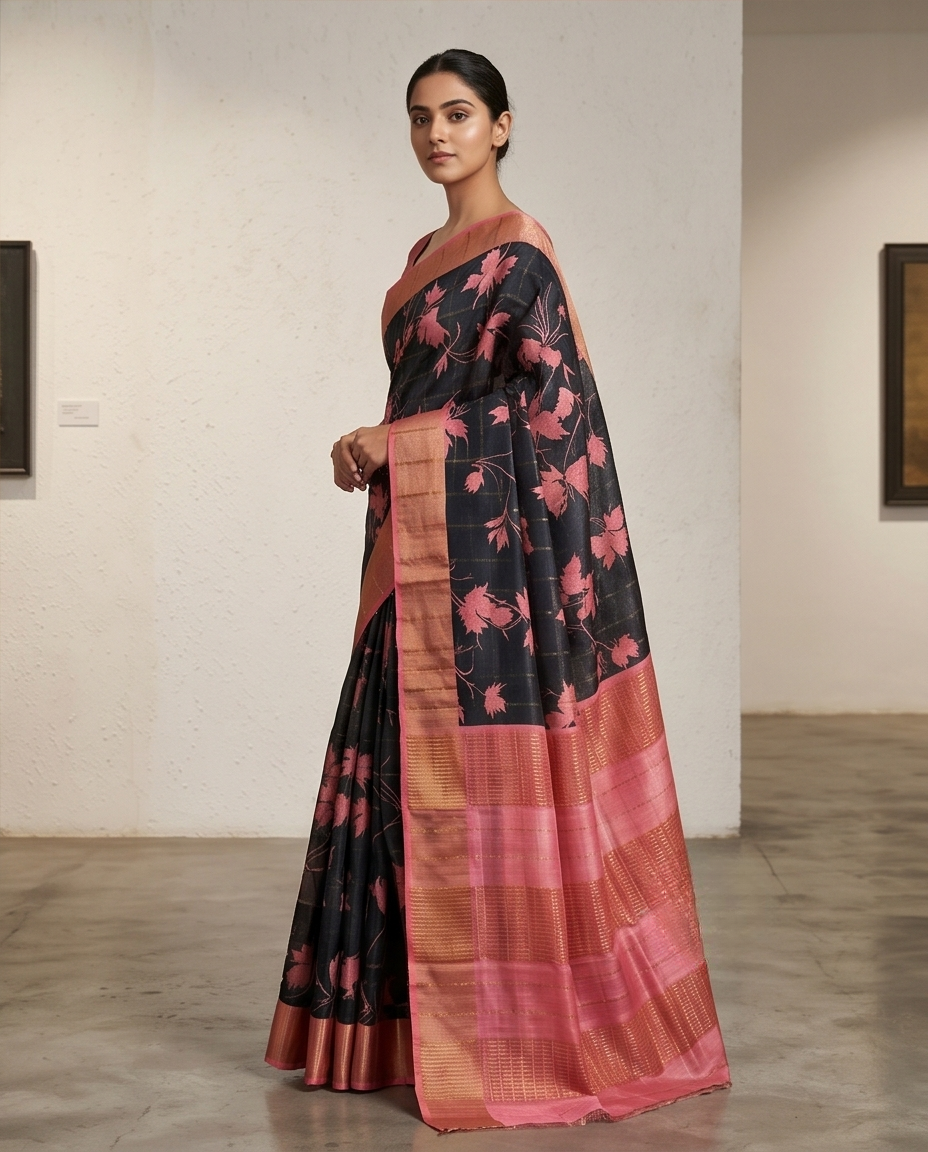 CHECK ZARI TUSSAR - View 3