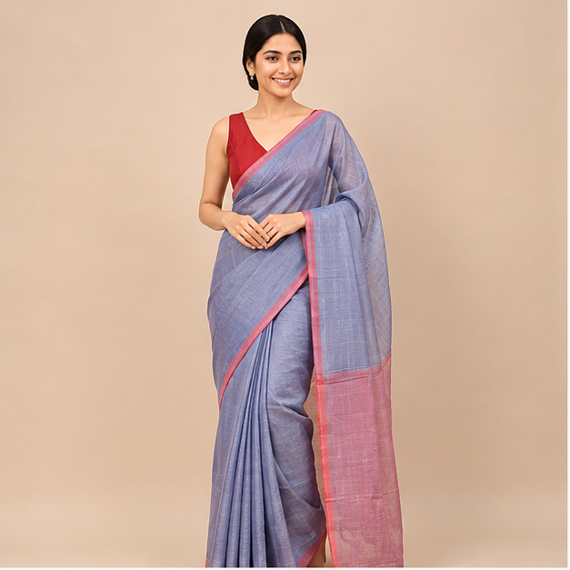 MANGALGIRI PATTU SAREE - Color:GREY