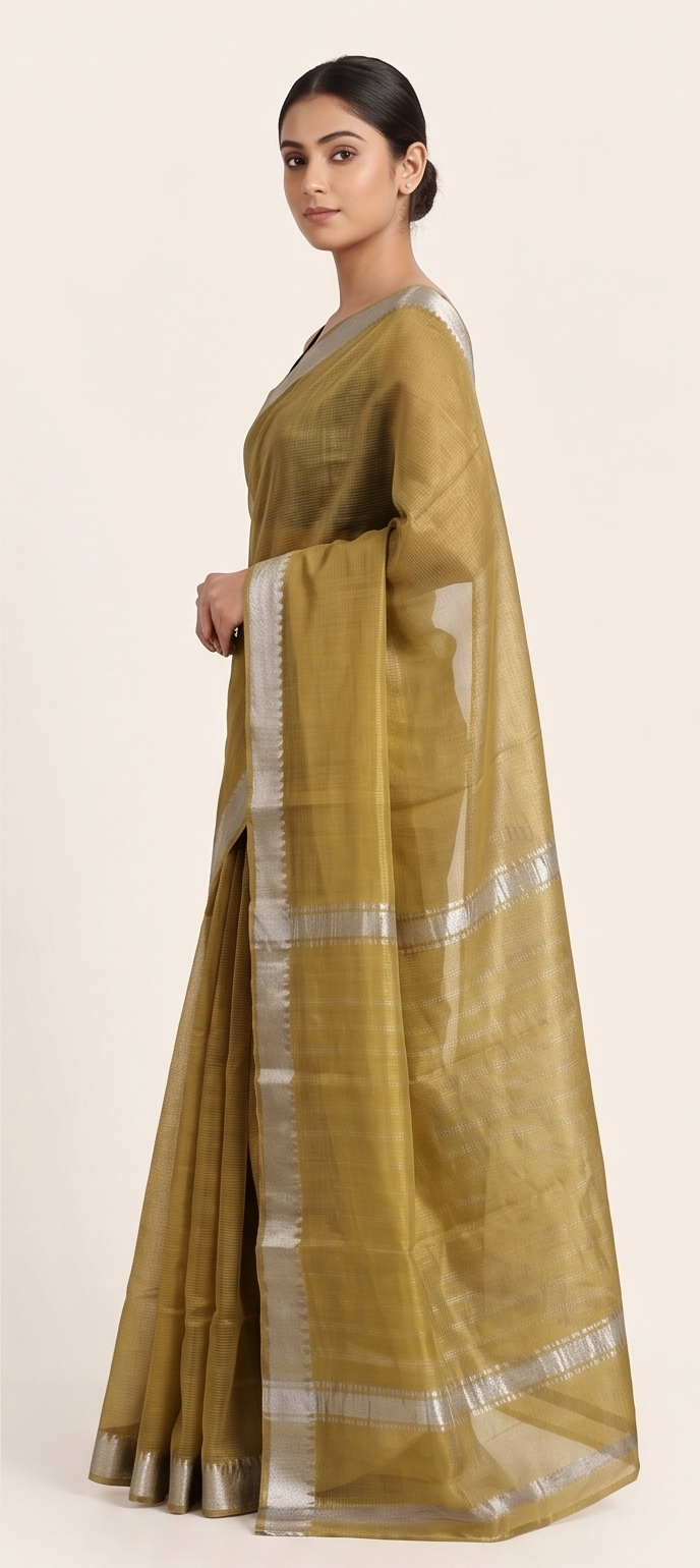 MANGALGIRI SEMI SILK 50K BORDER SAREE - View 13
