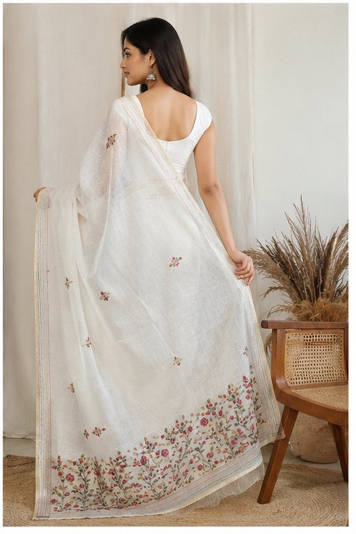 RESHAM KOTA WITH HAND EMBROIDERY - View 3