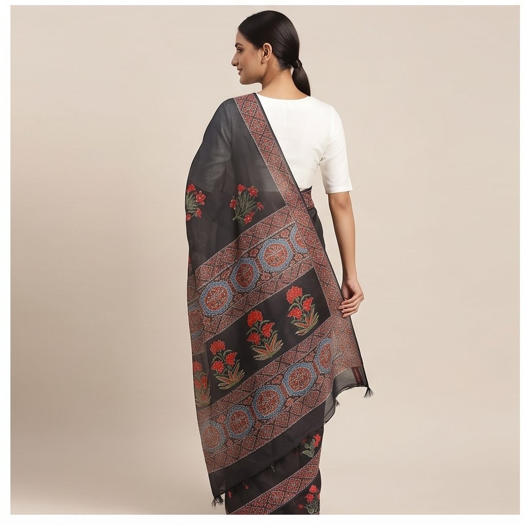 CHANDERI KANTHA SAREE - View 2