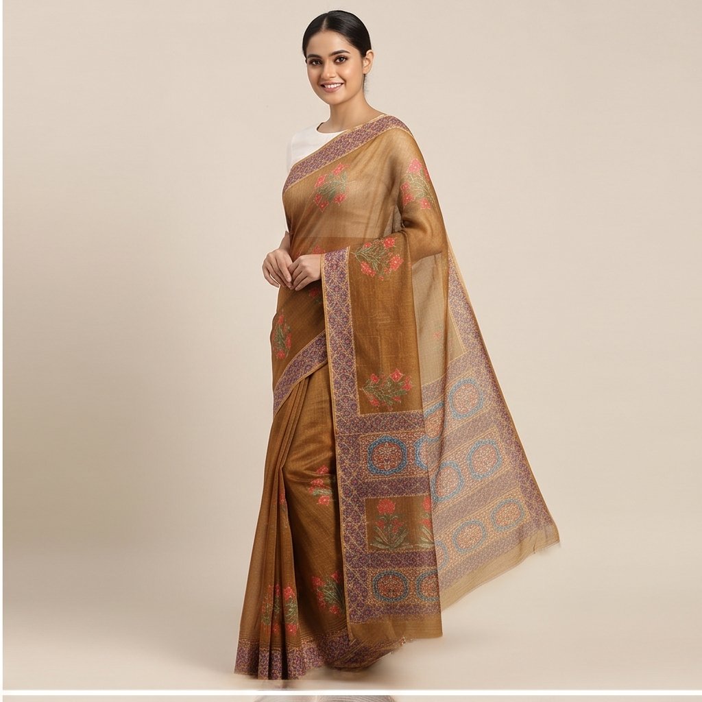 CHANDERI KANTHA SAREE - View 9
