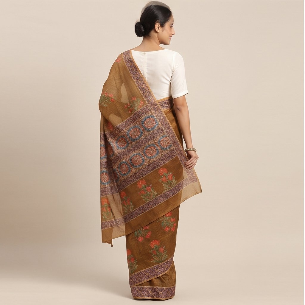CHANDERI KANTHA SAREE - View 10