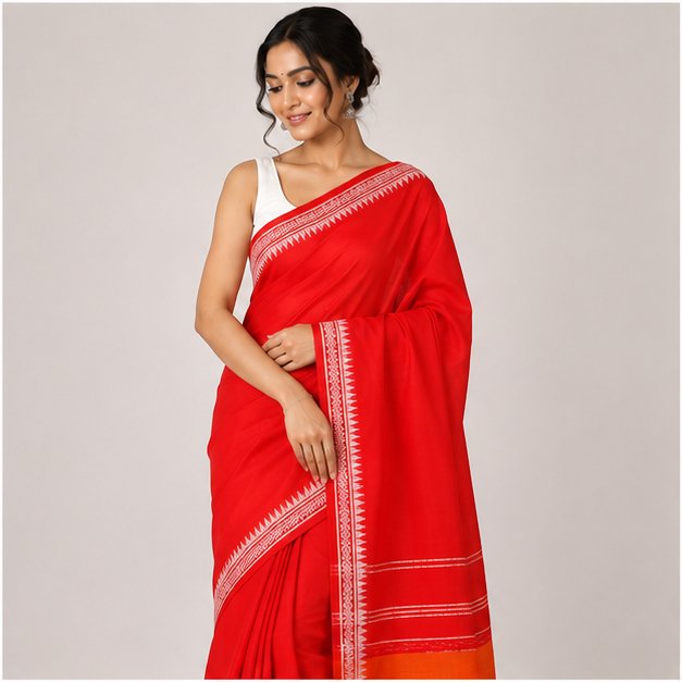 DHANIAKHALI HANDLOOM  SAREE - View 2