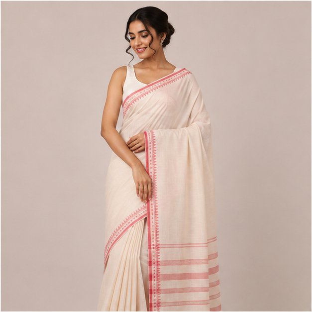 DHANIAKHALI HANDLOOM  SAREE - View 10