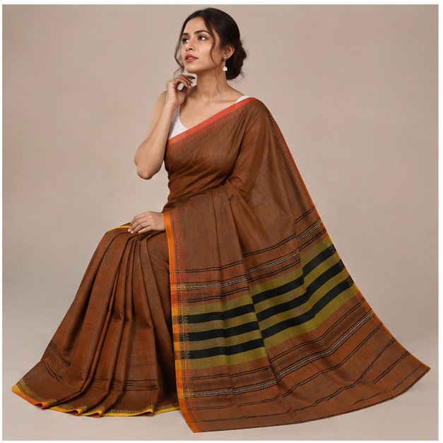 DHANIAKHALI HANDLOOM  SAREE - View 17