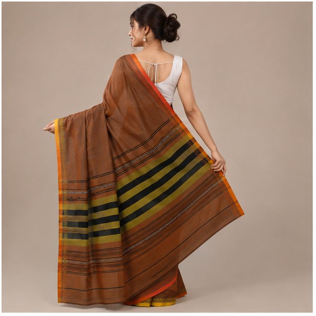 DHANIAKHALI HANDLOOM  SAREE - View 19