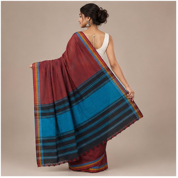 DHANIAKHALI HANDLOOM  SAREE - View 22