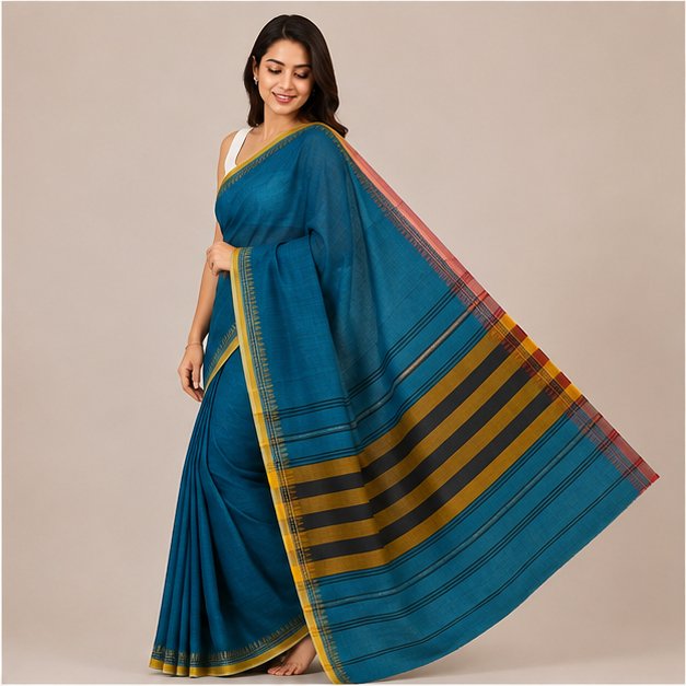 DHANIAKHALI HANDLOOM  SAREE - View 35