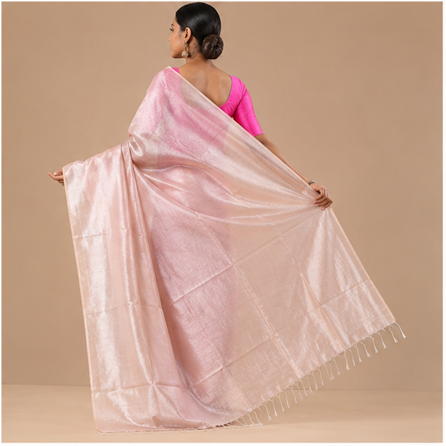 TISSUE COTTON SAREE - View 24