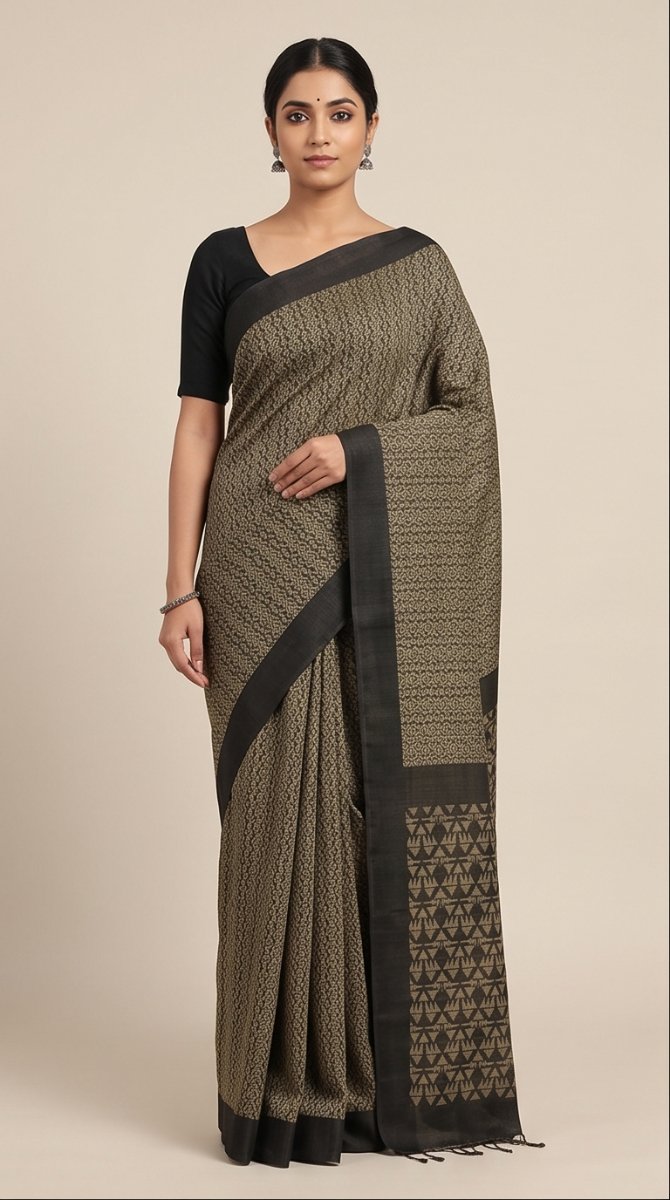 COTTON REVERSABLE HANDWOVEN SAREE - View 4