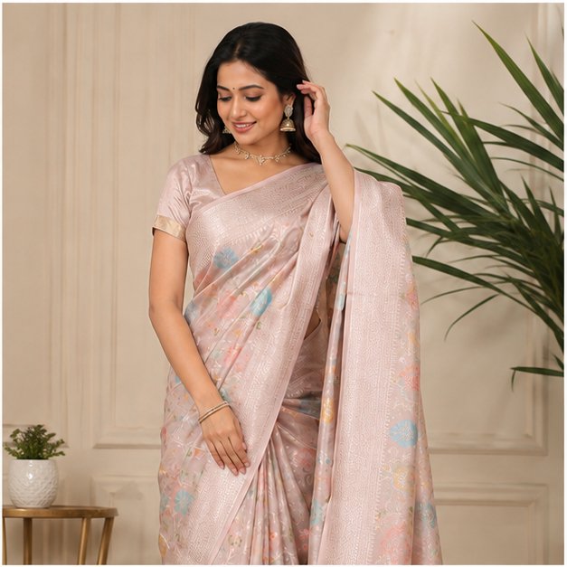 BANARASI WORK CHINIYA JAAL SAREE