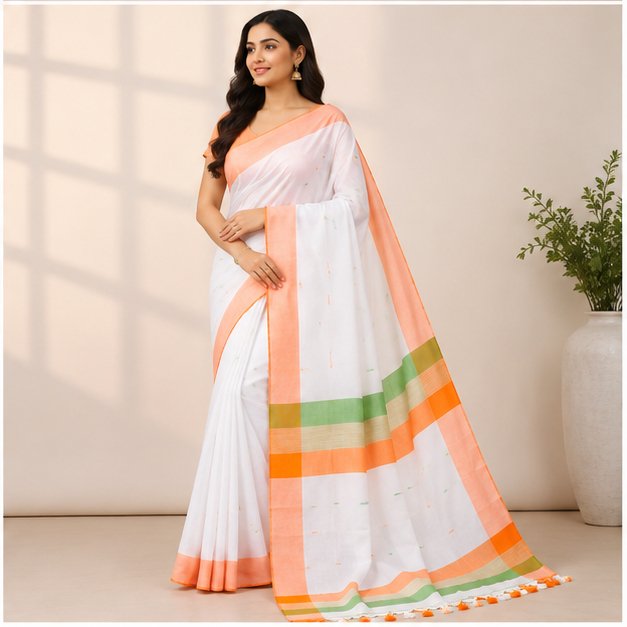 KHADI BUTTA TRI COLOR - View 2