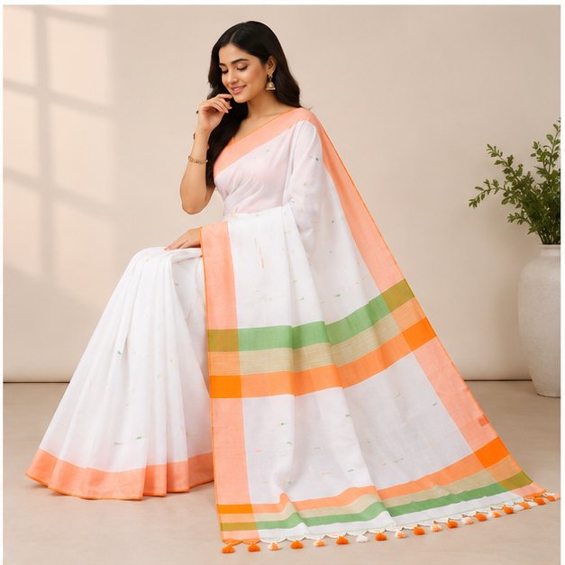 KHADI BUTTA TRI COLOR - View 4