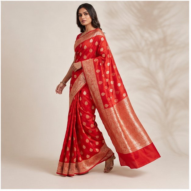 BANARASI WORK CHINIYA BUTTA SAREE