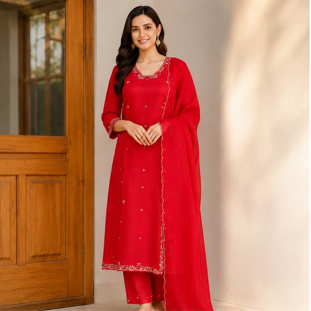 KURTI PANT 3PC SET - View 4