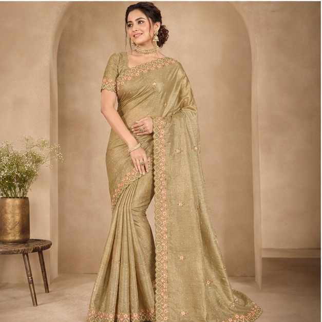 STONE WORK SAREE - View 5