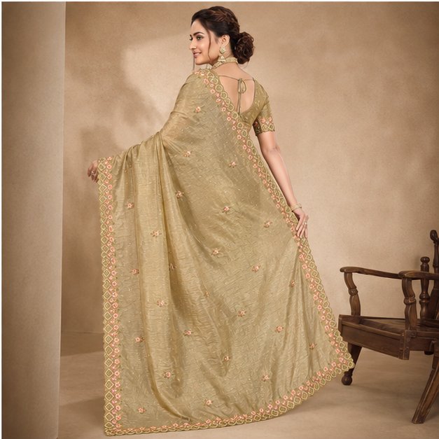STONE WORK SAREE - View 6